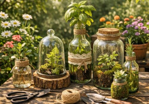 Vom Fläschchen zur Gartenhelferin – kreative Upcycling-Ideen für dein grünes Reich